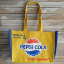 ショッピングバッグ　PEPSI(ペプシ)　YELLOW*NAVY